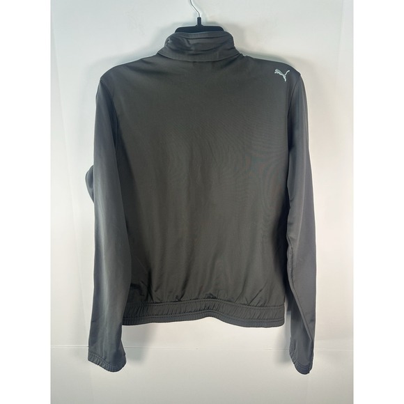 PUMA Women's Gray and Blue Athletic Sport Track Jacket Sweatshirt Size Medium - Picture 10 of 11